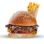 1/2 Turkish Burger Supper 